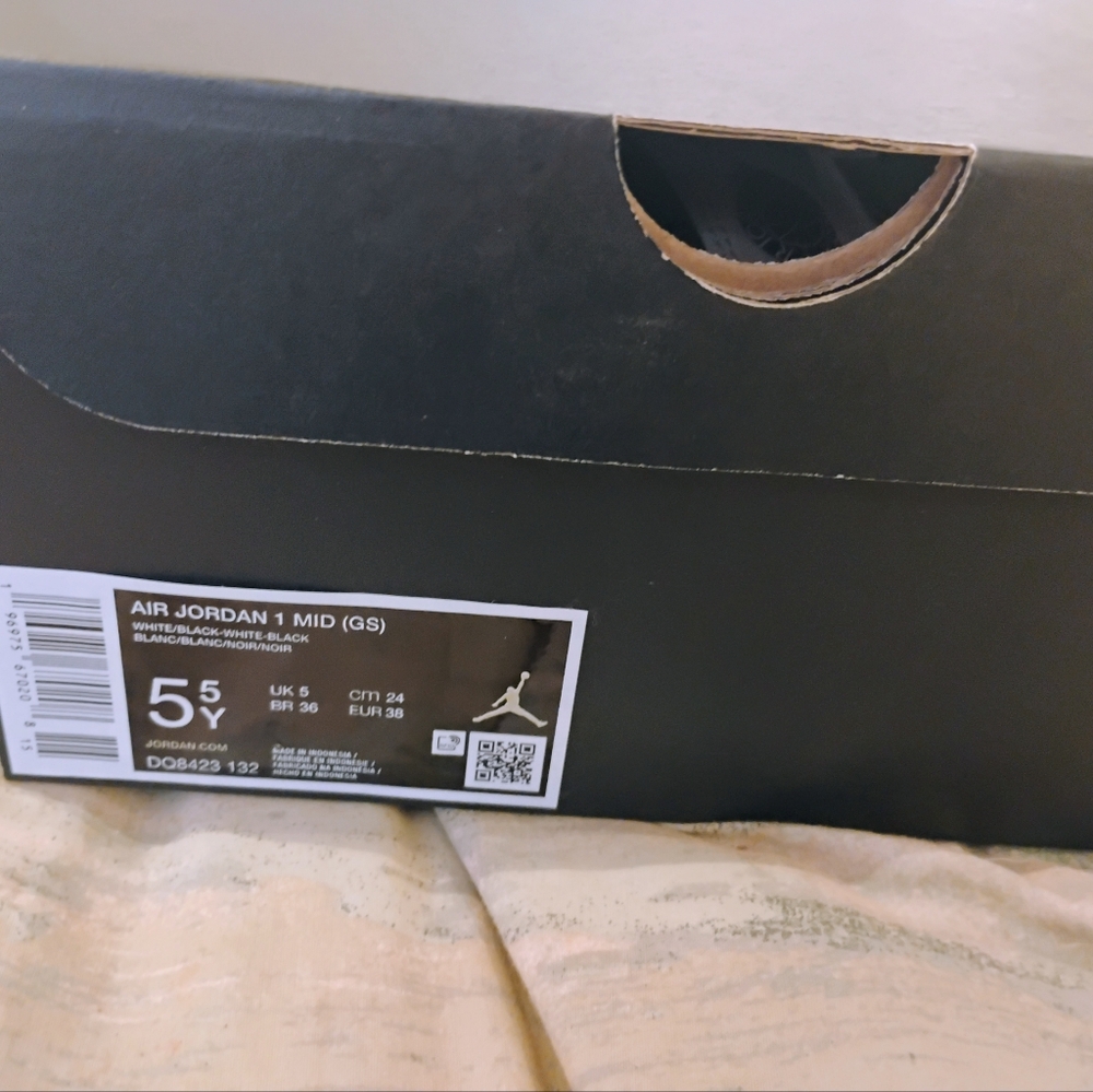 Jordan Black and White Classic Sneakers